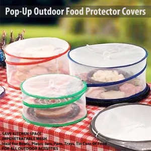 3-Piece Pop-Up Food Cover Set