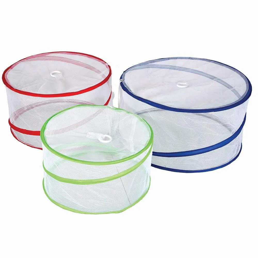 3-Piece Pop-Up Food Cover Set