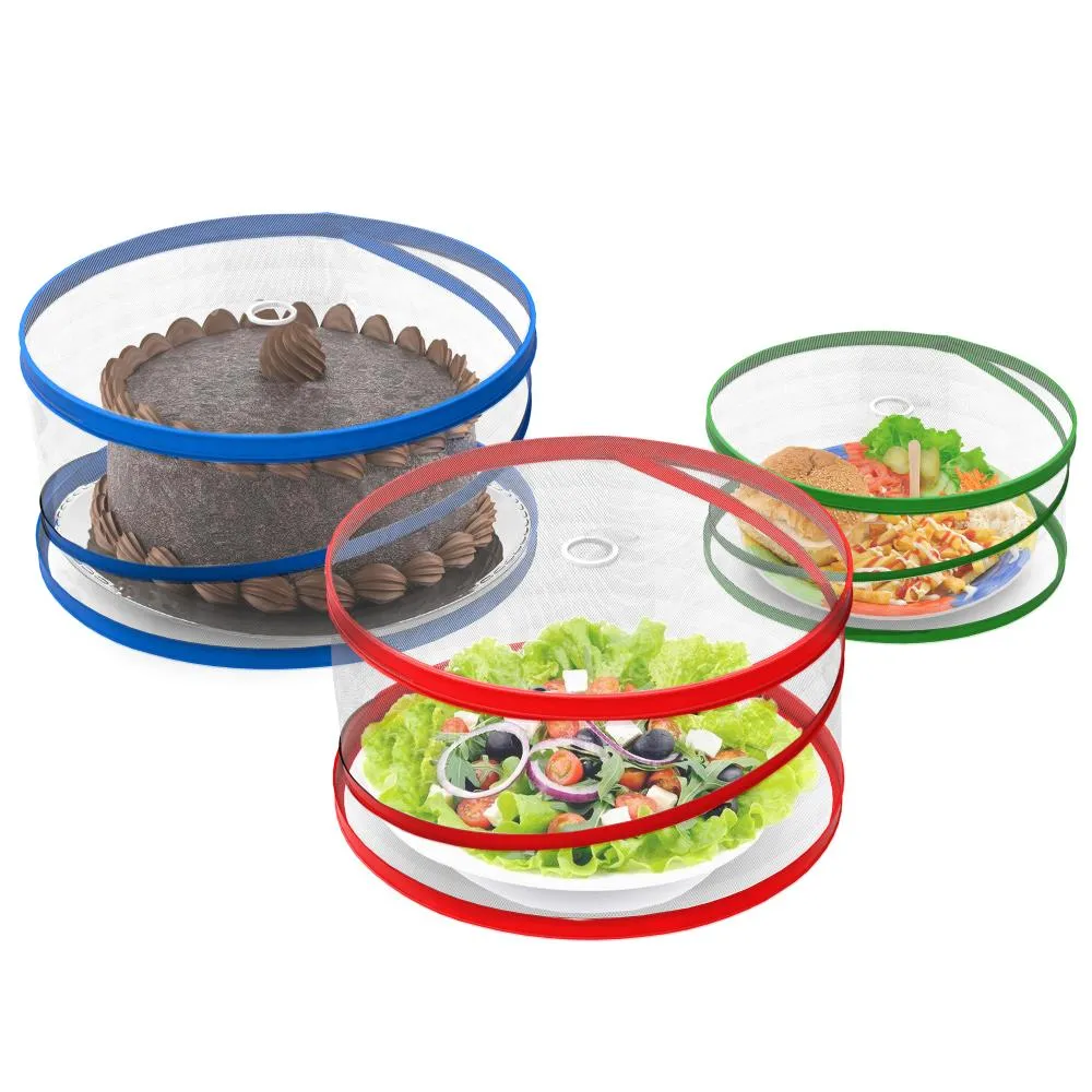 3-Piece Pop-Up Food Cover Set