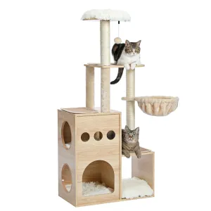 49.8" Cat Scratching Post / Tree / Pole - Beige Wood