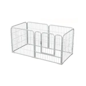 6-Panel Heavy-Duty Metal Dog Playpen Foldable Barrier