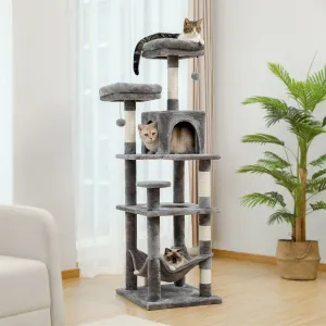 60.6" Cat Scratching Post / Tree / Pole - Gray