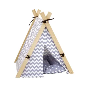 Camping Style Tent Gray&White