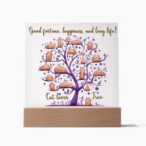 Cat Tree Of Life Acrylic Plaques