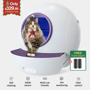 Els Pet Spaceship Odor-free Self Cleaning Litter Box