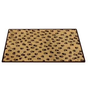 Evertone Paw Print Waterproof Washable Dog Fleece Blanket