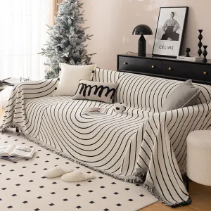 Kayleigh Geometric Sofa Couch Cover Blanket