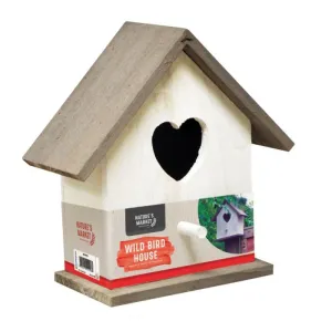 Nature's Market White Wooden Bird House
