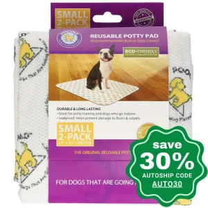 PoochPad - Reusable Housebreaking Pads - Small 17" x 23" - 2 in 1 Pack