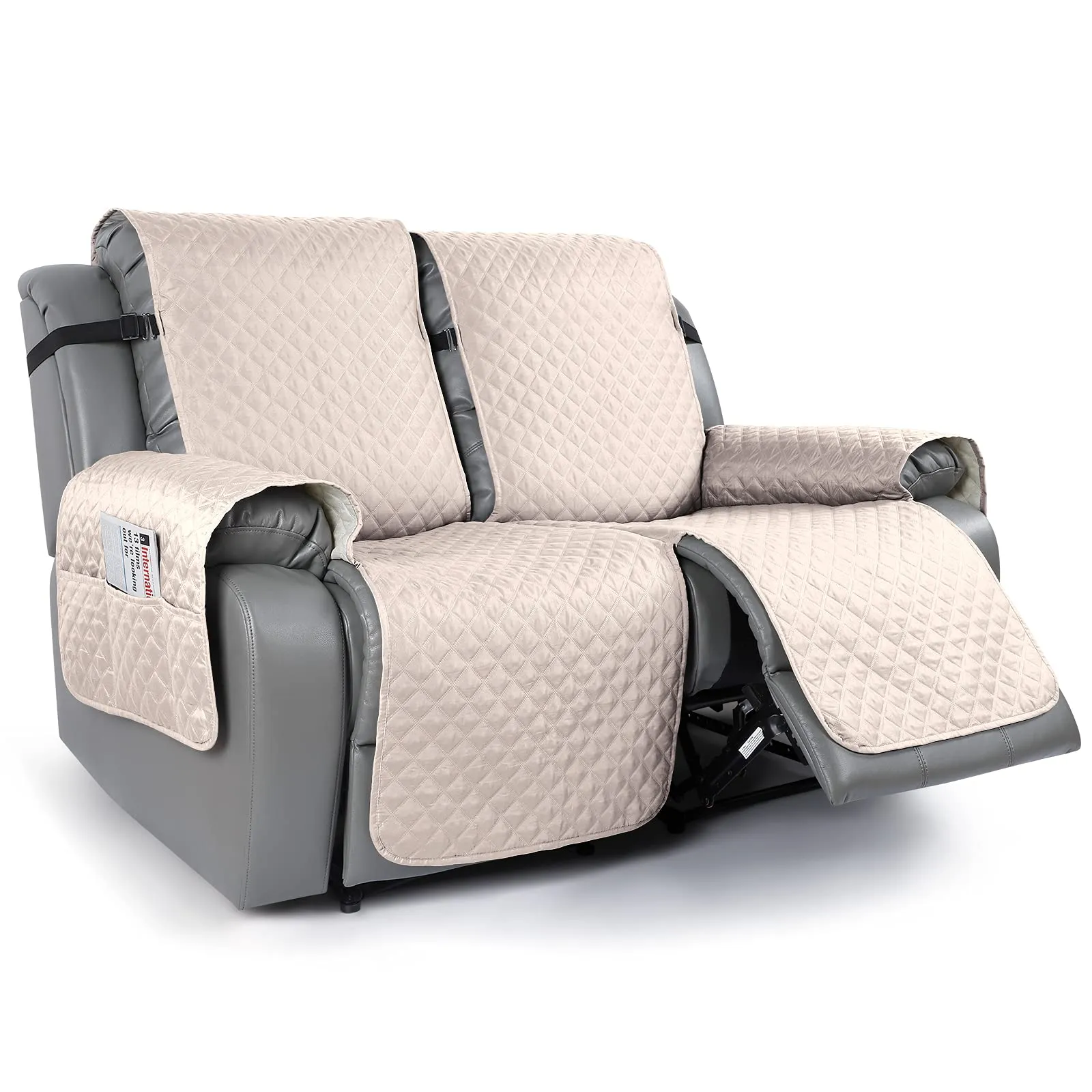 Sureix™ Non-Slip Recliner Chair Blanket Cover Beige