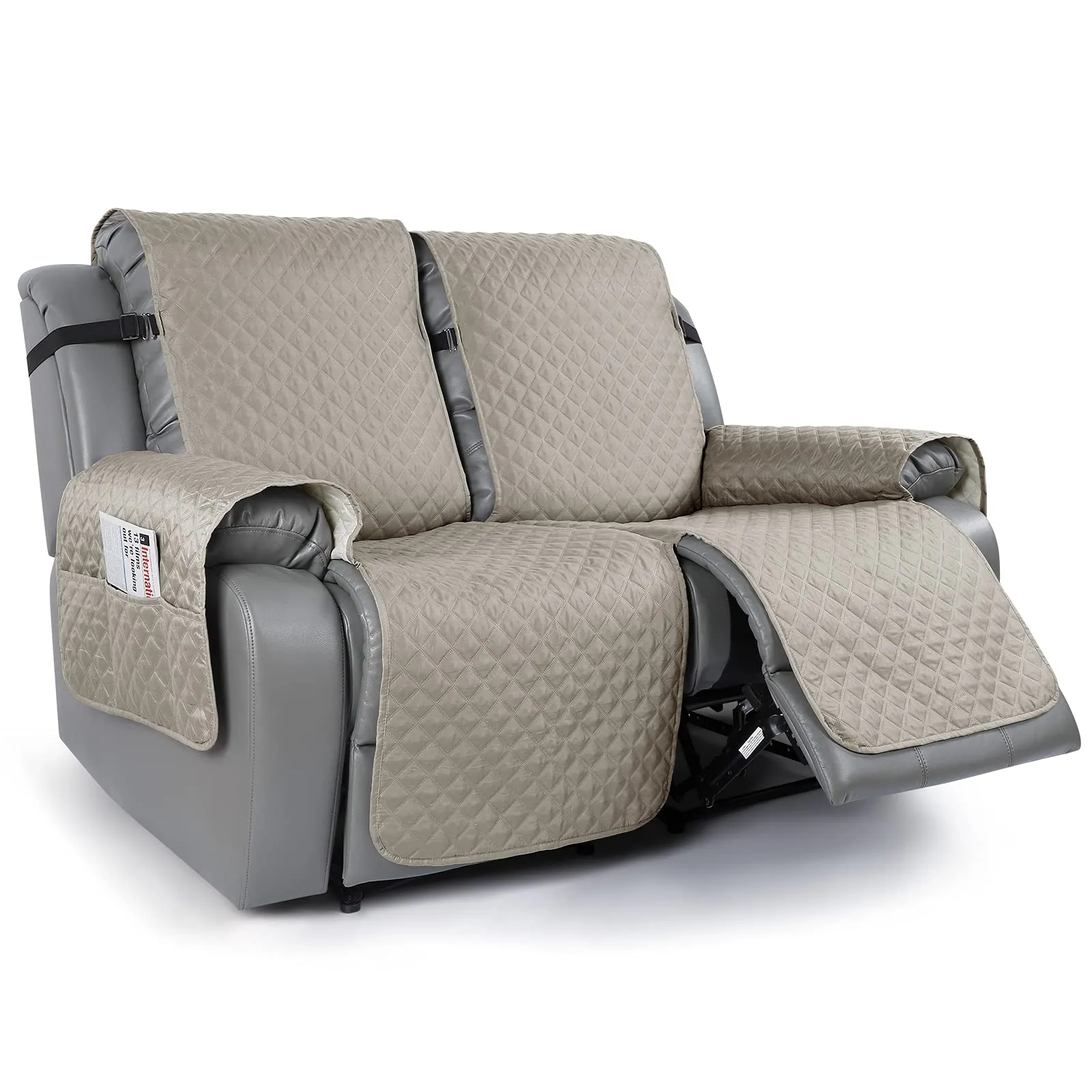 Sureix™ Non-Slip Recliner Chair Blanket Cover Beige