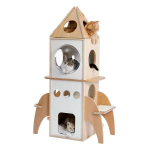 The Rocket Cat Tree Scratching Post Condo